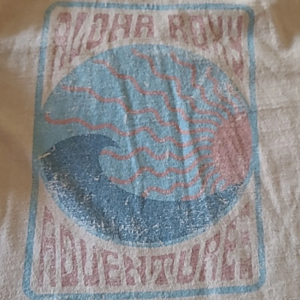 Crop oversized Roxy t-shirt - Picture 4 of 4